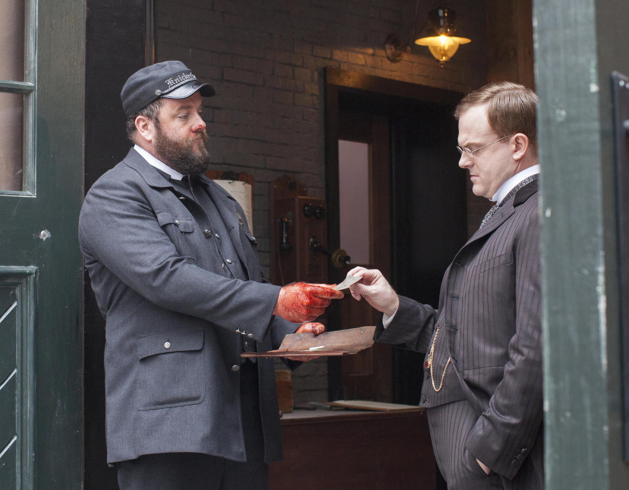 Still of Jeremy Bobb and Chris Sullivan in The Knick (2014)