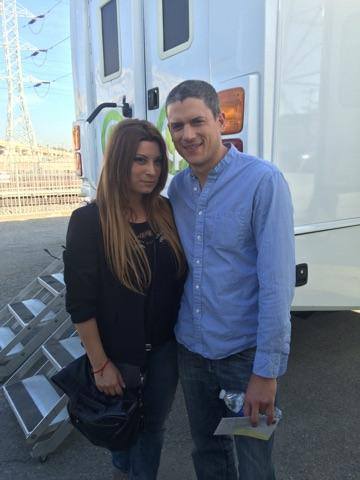 Wentworth Miller and Executive Producer/Casting Director Sarah-May Levy.