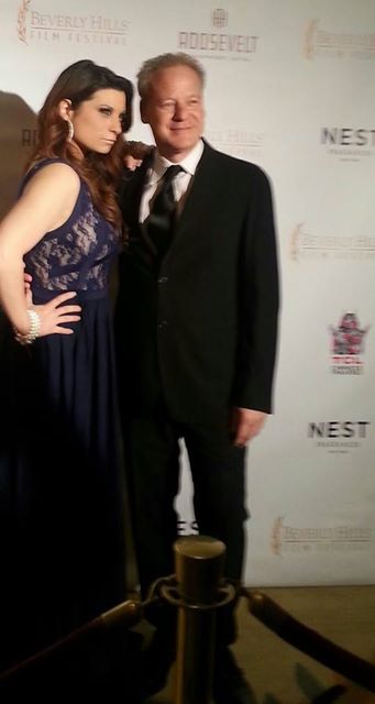 Jury Member Sarah-May Levy and Steven Paul, CEO Crystal Sky Picture at the Beverly Hills Film Festival. Apr 2014.