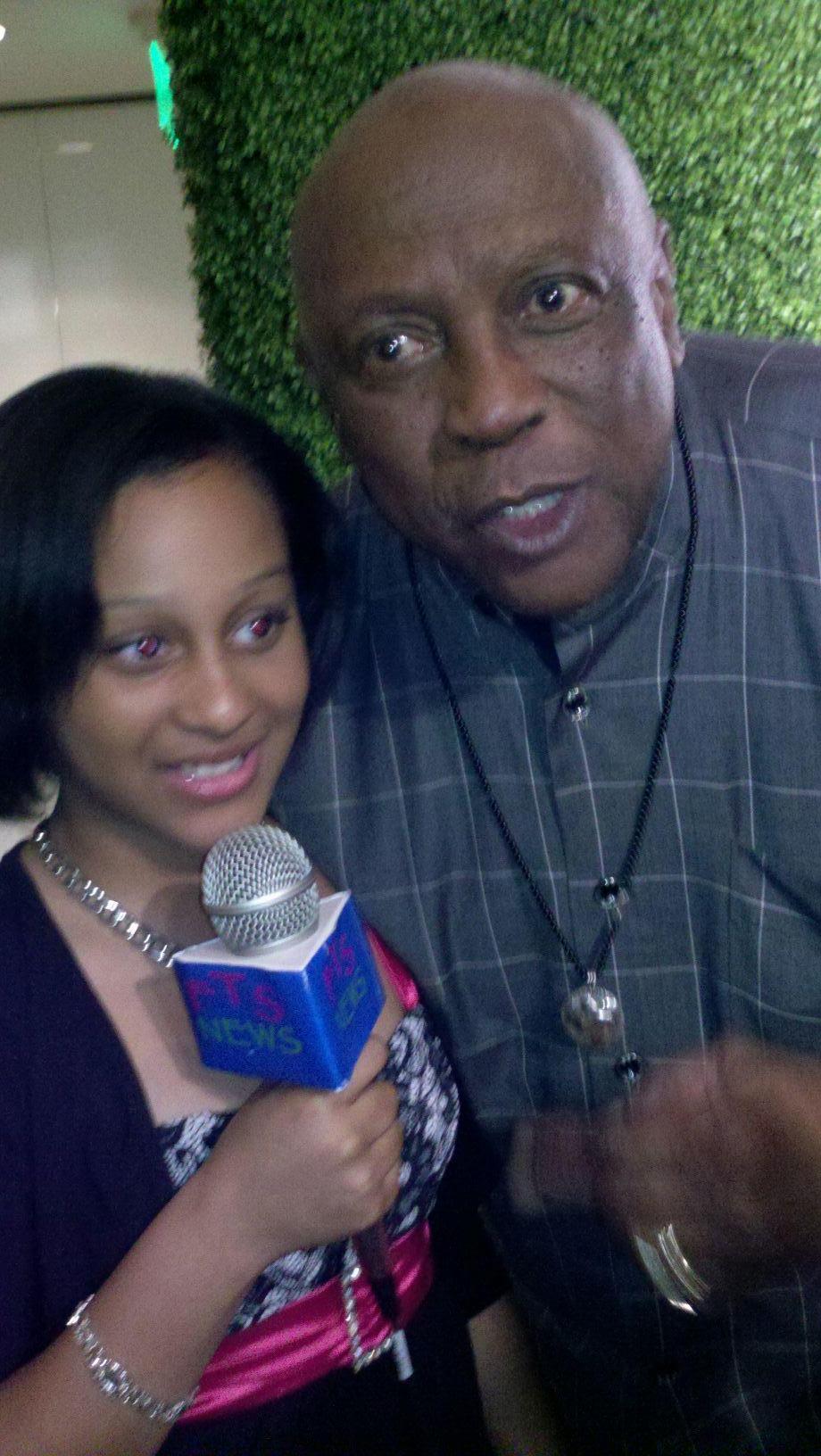 Aliyah at event with Lou Gosstee Jr.