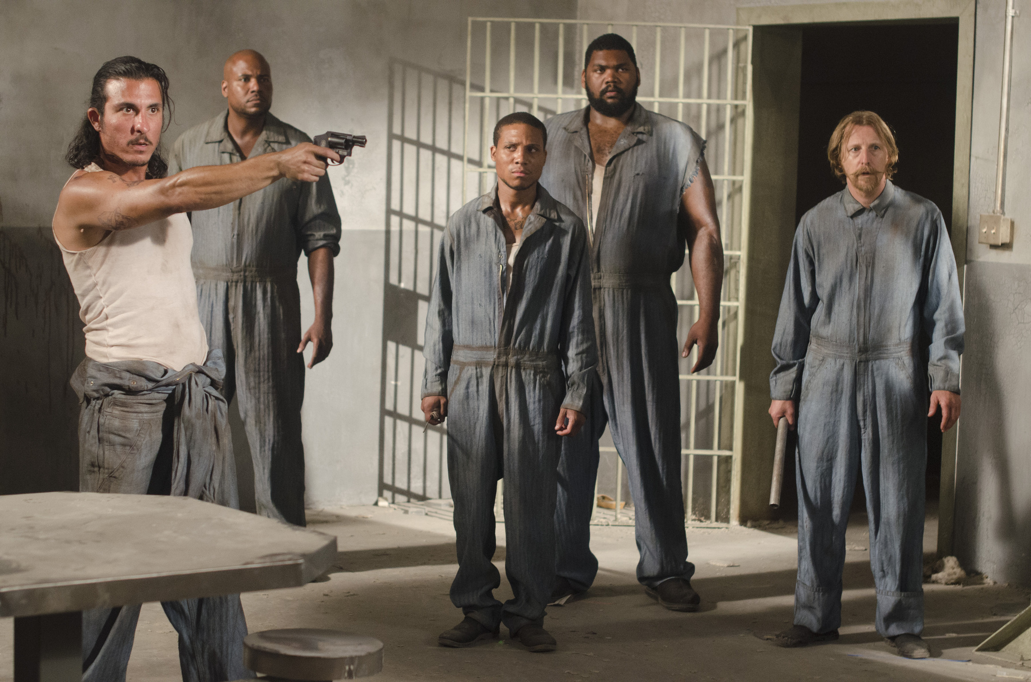 Still of Nick Gomez, Lew Temple, Vincent M. Ward, Markice Moore and Theodus Crane in Vaikstantys numireliai (2010)