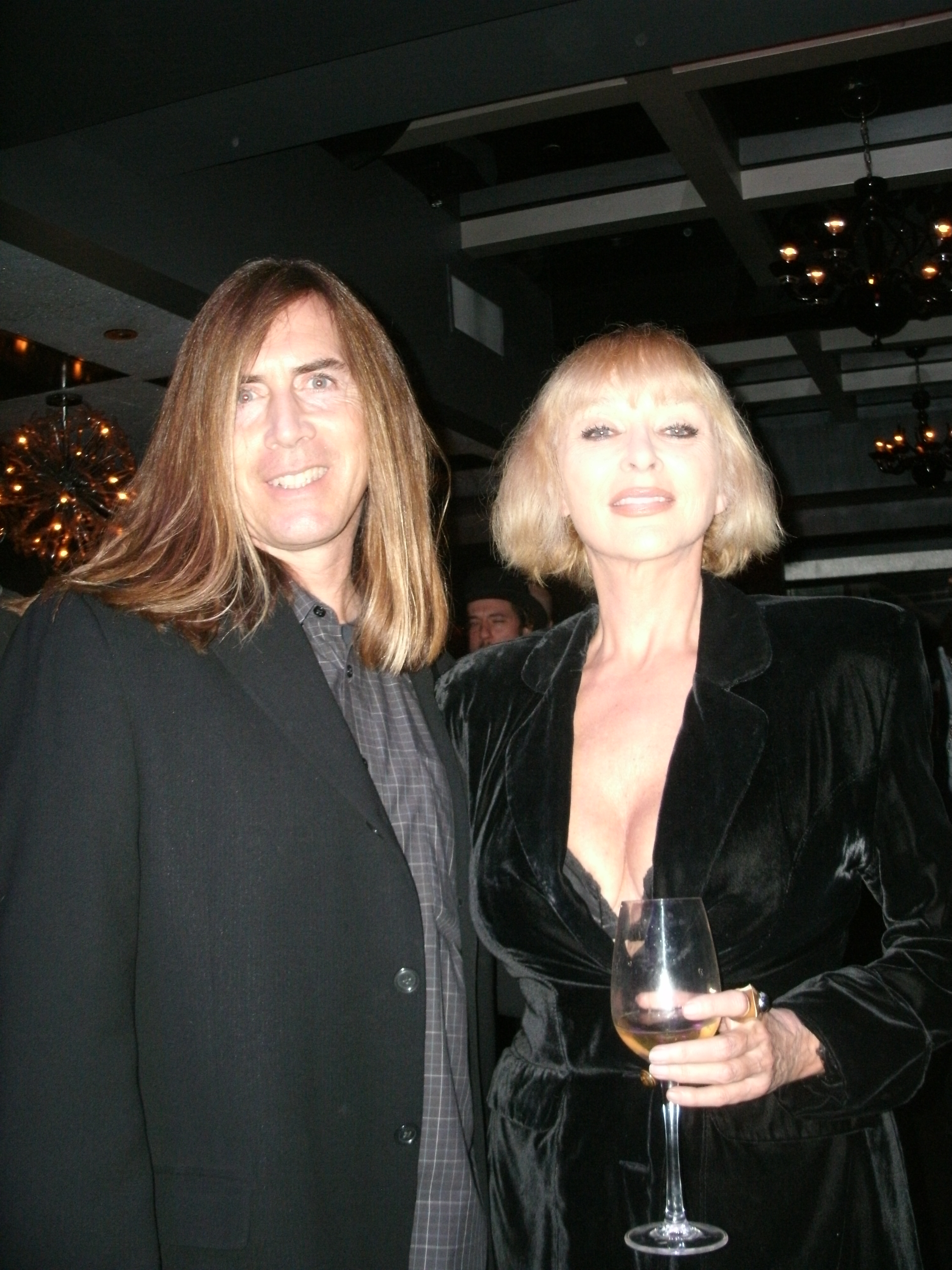 With the elegant and lovely Sybil Danning...Rolling Stones Lounge, Hollywood & Highland