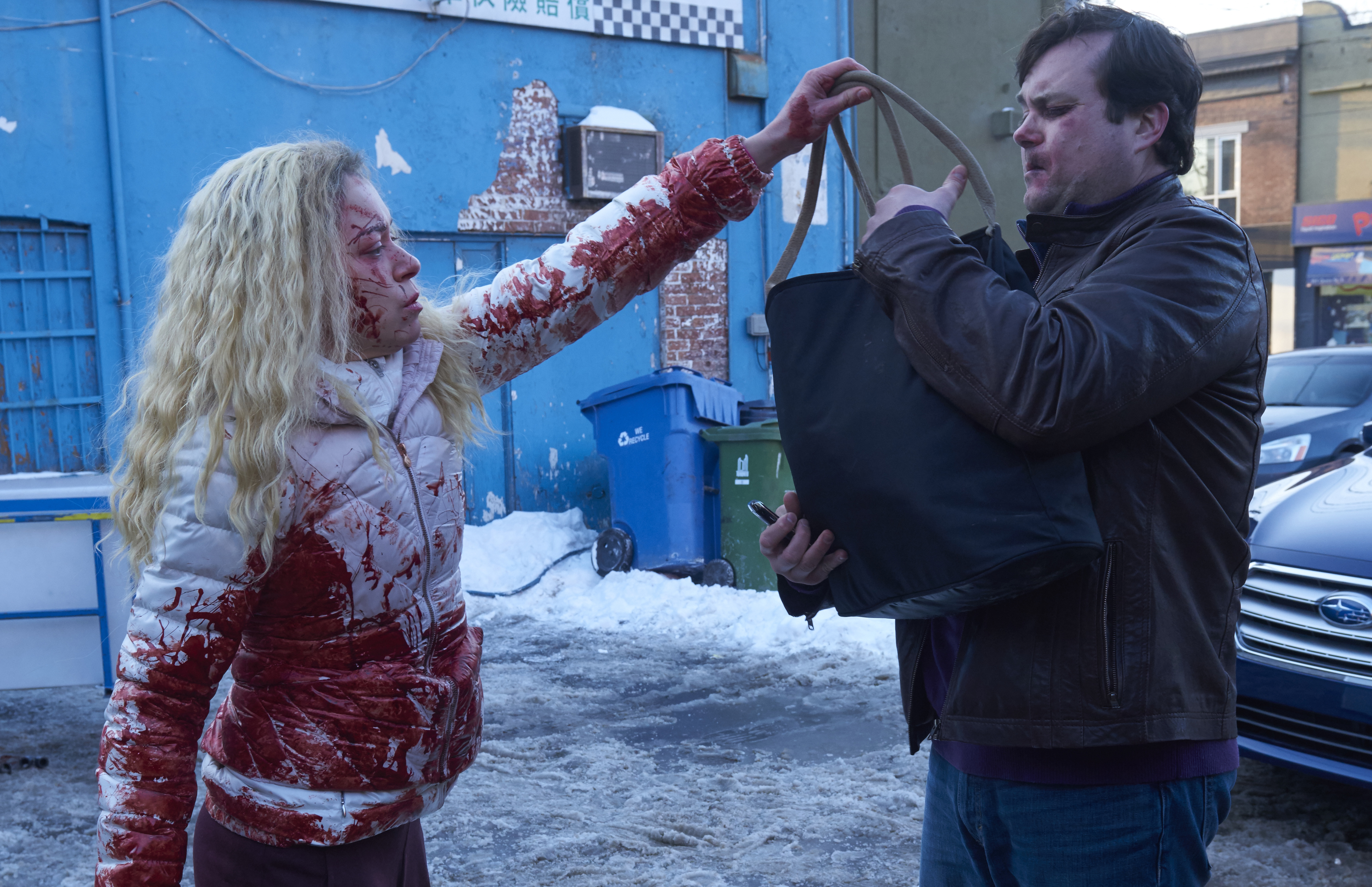 Still of Tatiana Maslany and Kristian Bruun in Orphan Black (2013)