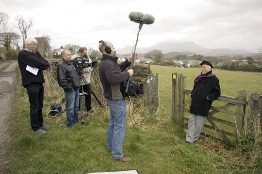 On Location Western Wales, UK, 2009. Field Producing Mickey Burn Documentary