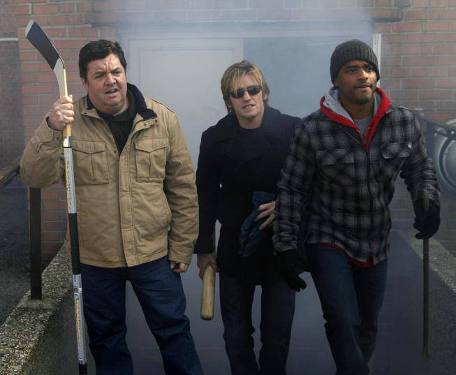 Still of Denis Leary, Larenz Tate and John Scurti in Rescue Me (2004)