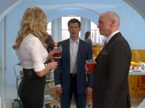 Still of Rebecca Romijn, Alan Dale and Eric Mabius in Ugly Betty (2006)