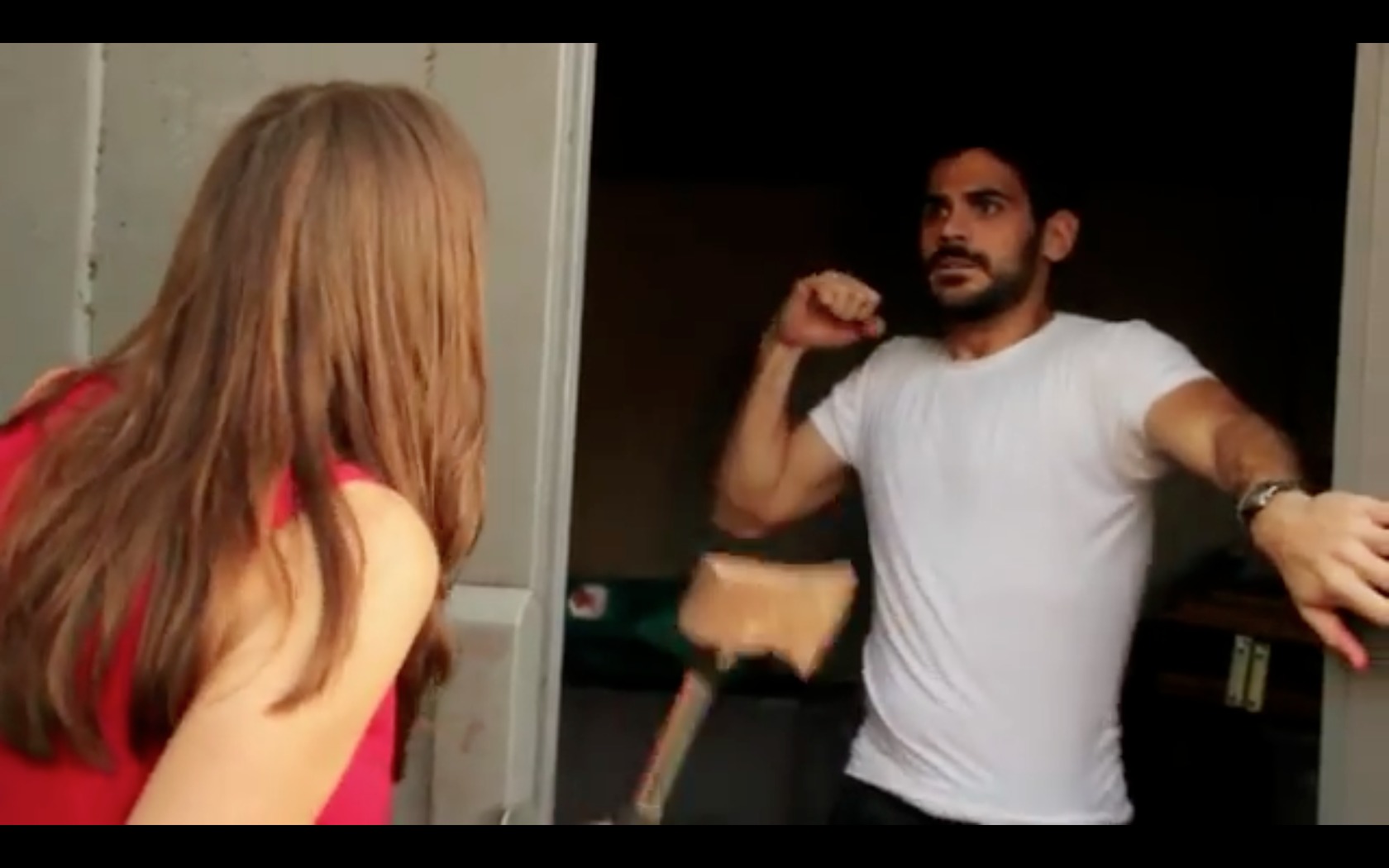 Melissa Vargas and Dave Honigman in a short directed by Frankie Honigman.