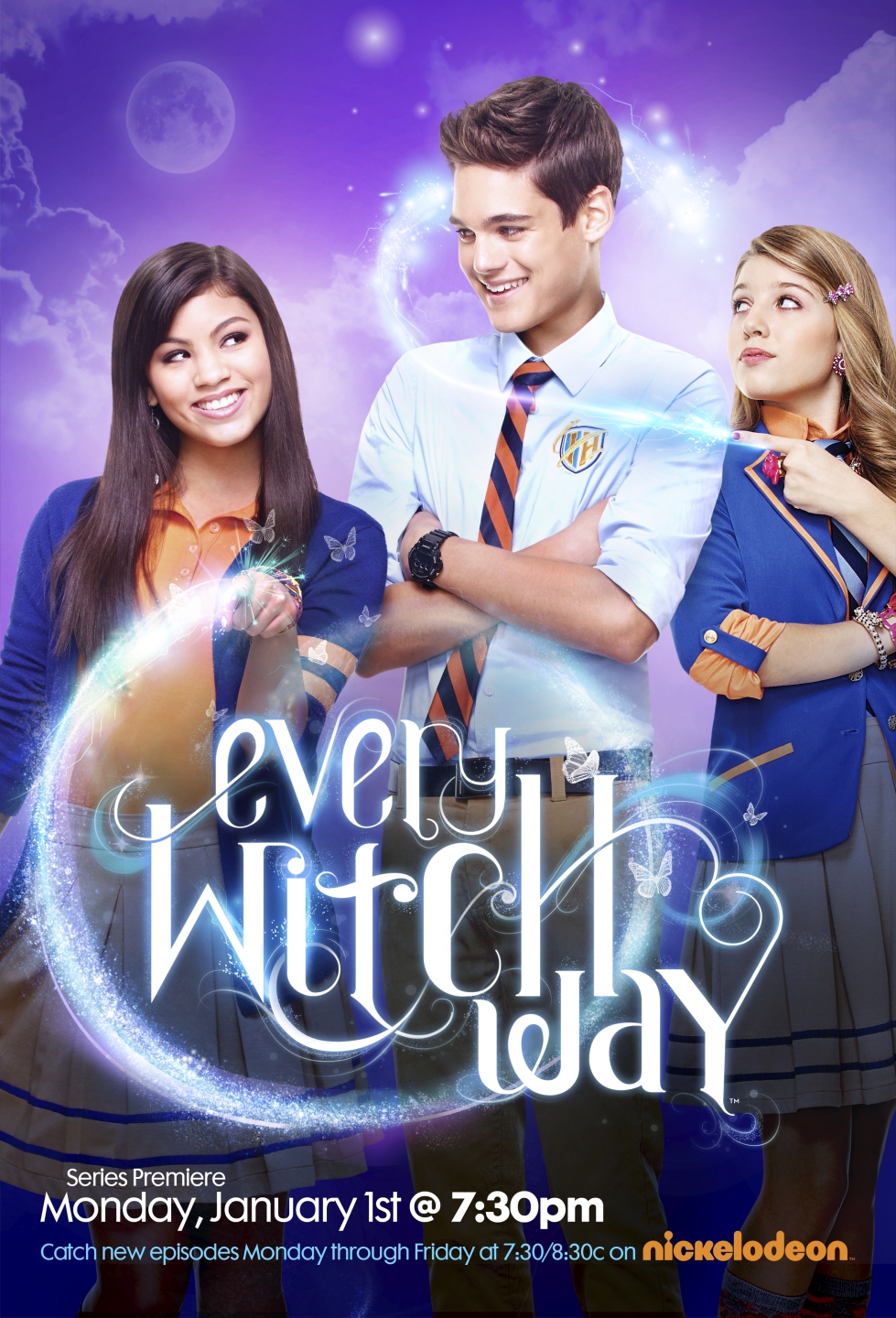 Paris Smith, Paola Andino and Nick Merico in Every Witch Way (2014)