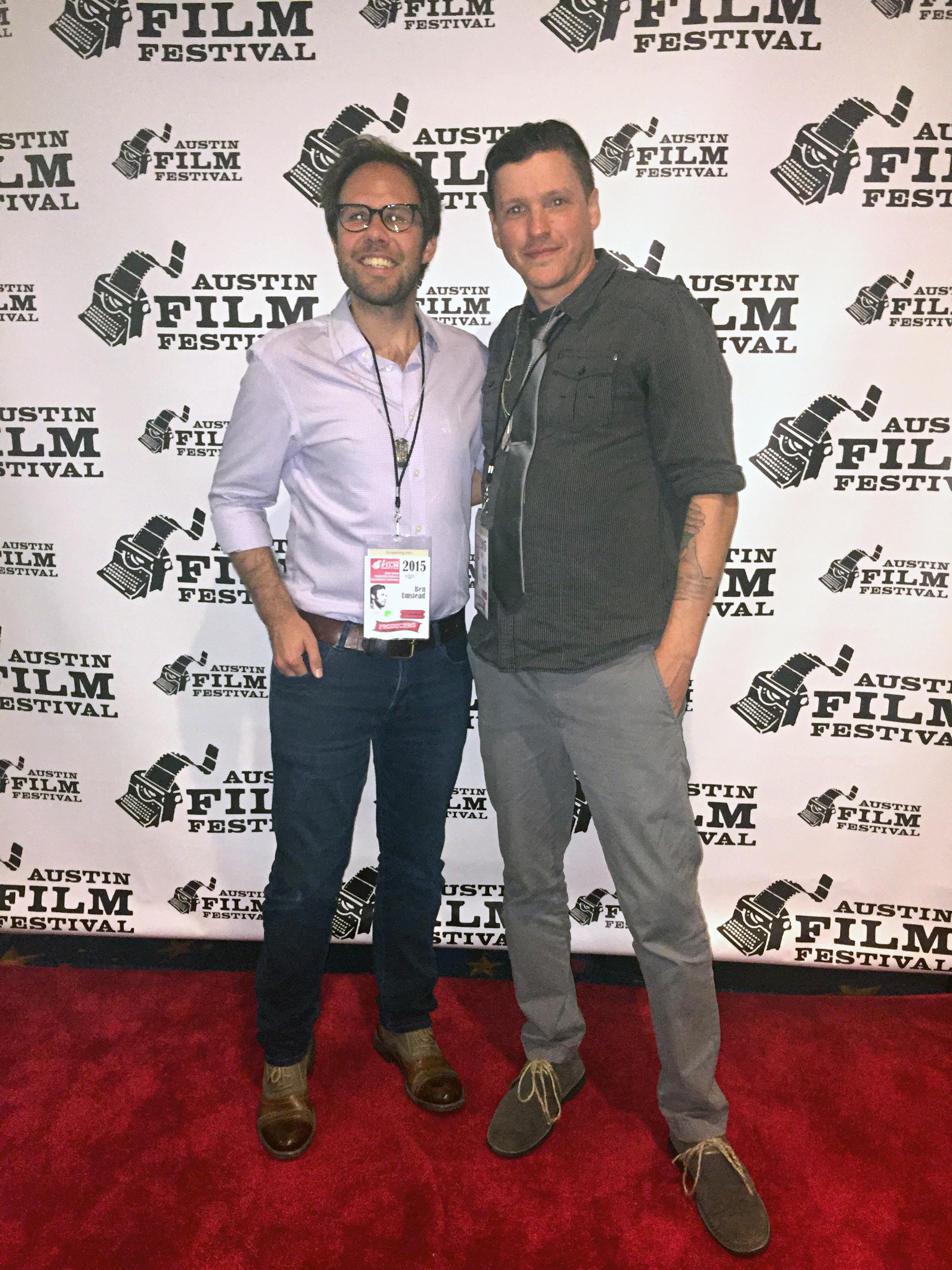 Producer Ben Umstead & writer/director Paul D. Hart of Three Fingers at Austin Film Festival