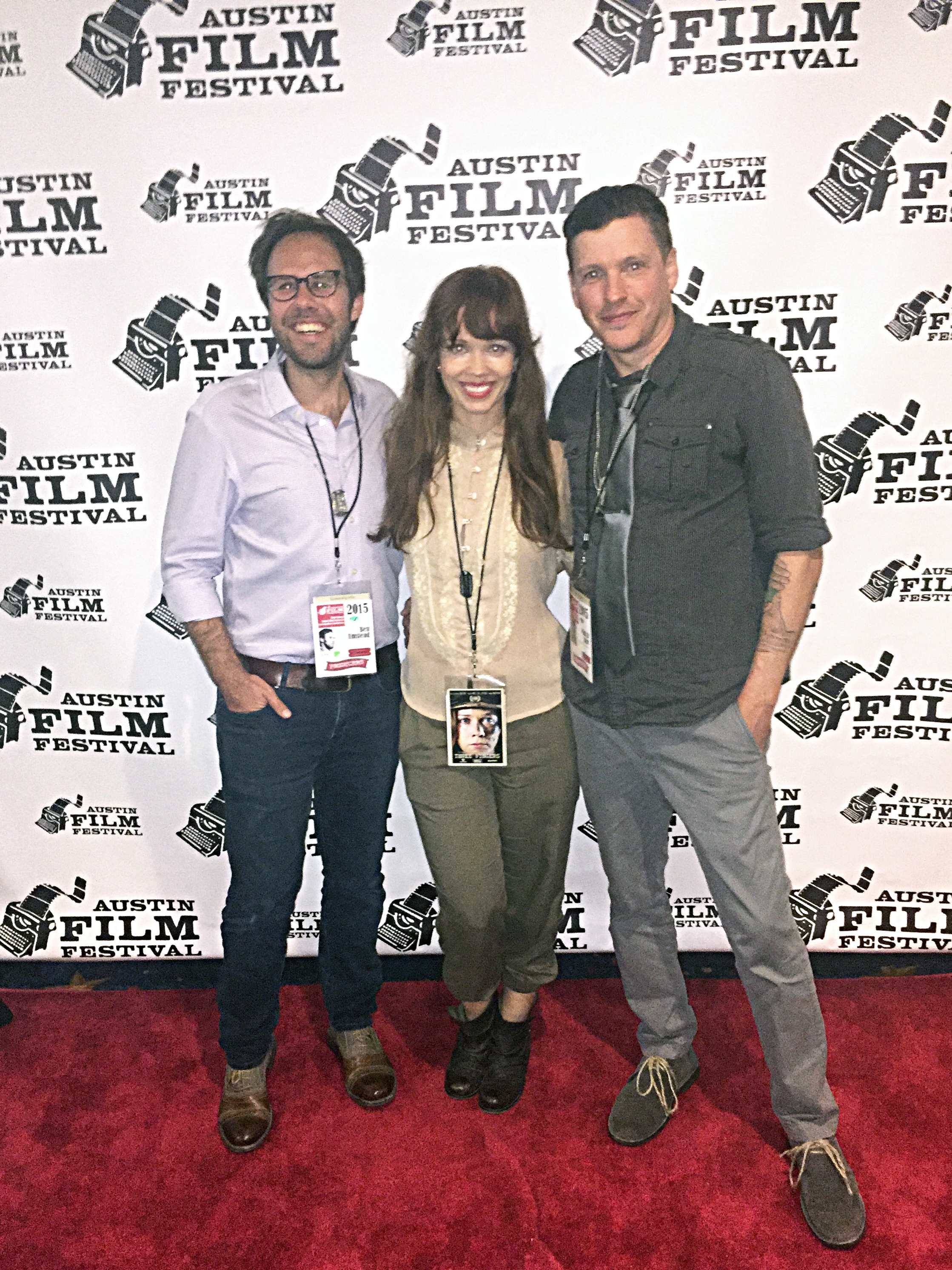 Ben Umstead, Virginia Newcomb & Paul D. Hart of Three Fingers at Austin Film Festival