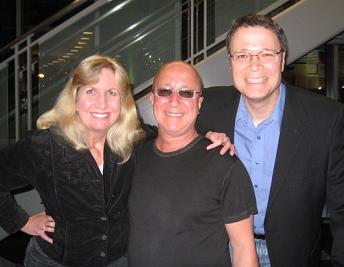 Songwriter/Band Leader Paul Shaffer with Tracey and Vance Marino at the Grammy Museum at L.A. Live
