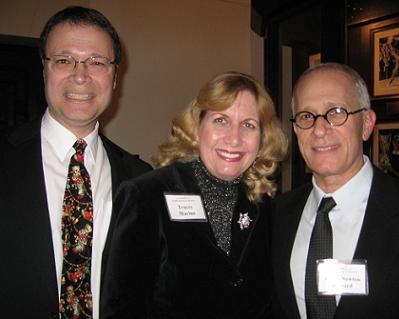 Composer James Newton Howard with Vance and Tracey Marino at the SCL Holiday Party