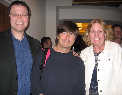Composer Thomas Newman with Vance and Tracey Marino at the L.A. Film Fest Coffee Talks