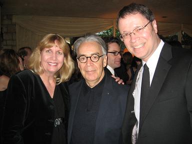 Composer Howard Shore with Tracey and Vance Marino at the SCL Oscar Nominee Reception