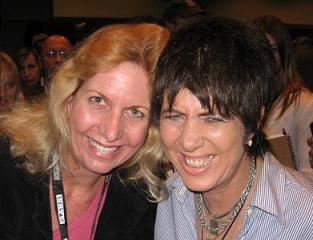 Songwriter Diane Warren with Tracey Marino at the Billboard Film and TV Music Conference