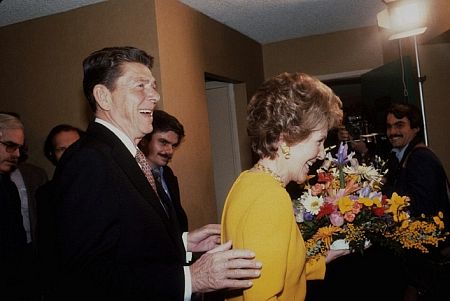 Ronald Reagan with Nancy Reagan