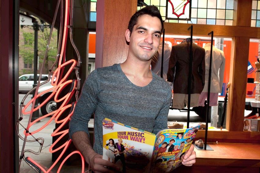 Mikel Beaukel at RAGGS Men's Clothing Store, Promoting their New Line.