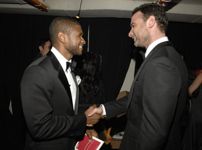 Liev Schreiber and Usher Raymond