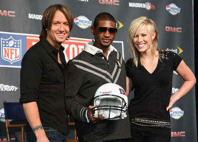 Usher Raymond, Keith Urban and Natasha Bedingfield