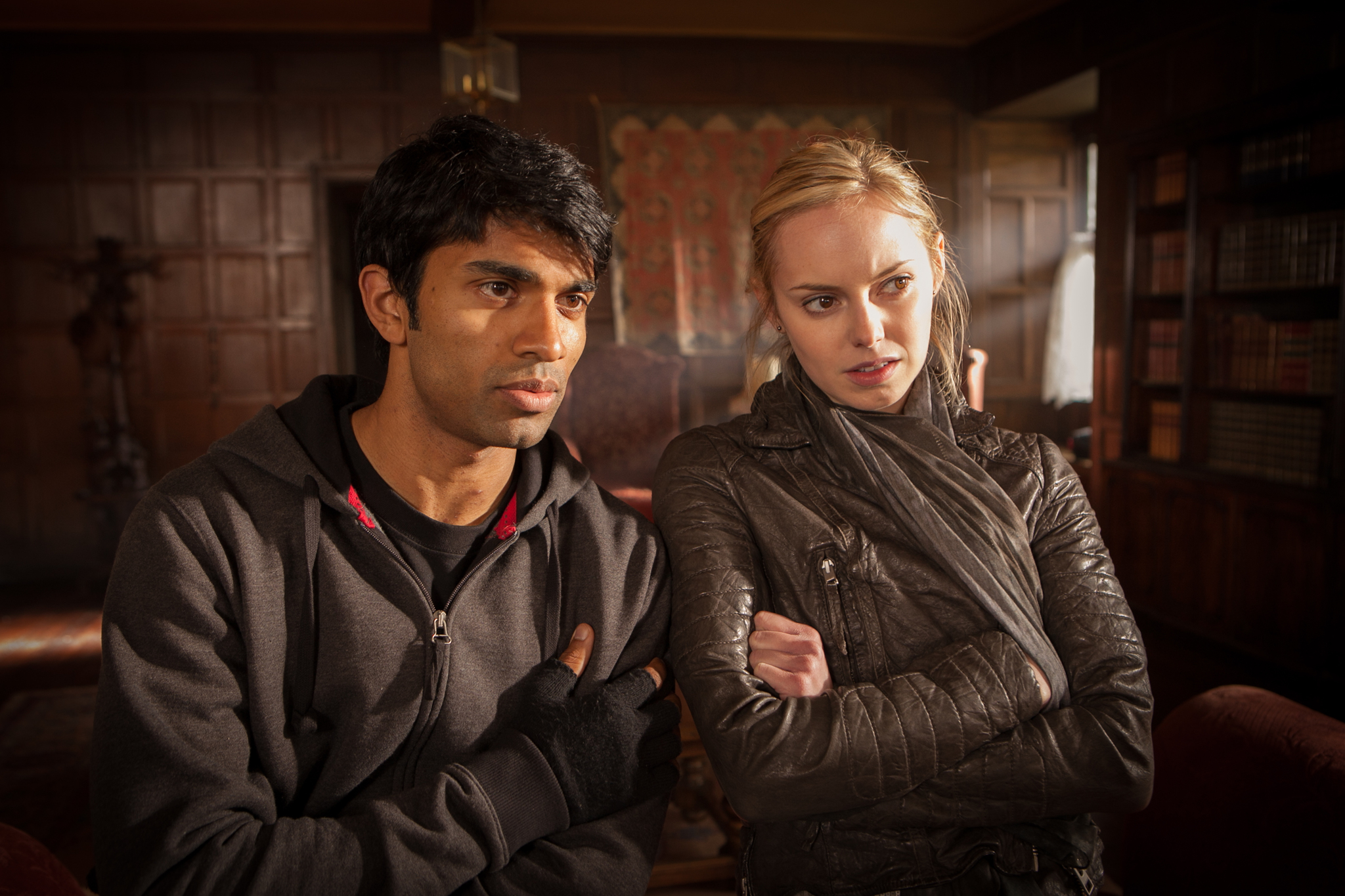 Still of Hannah Tointon and Nikesh Patel in Midsomerio zmogzudystes (1997)
