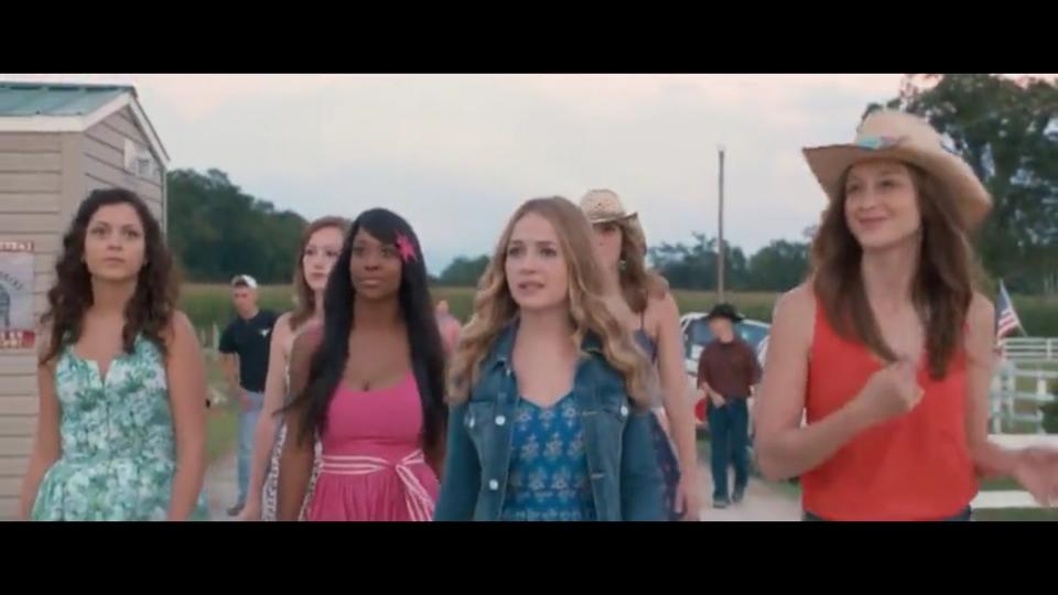 Alina Lia, Zoie Summer, Britt Robertson, and Melissa Benoist in The Longest Ride (2015)