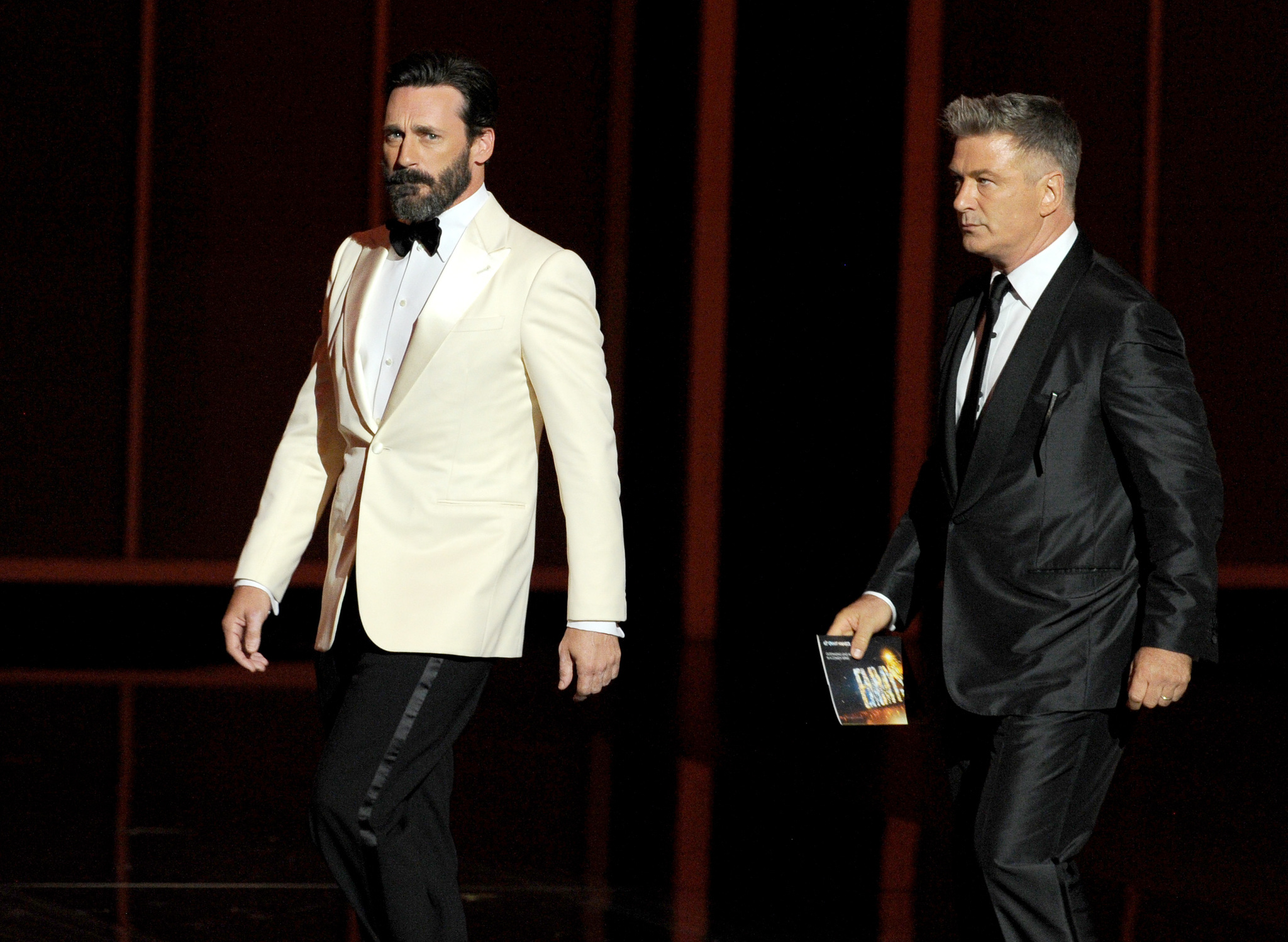 Alec Baldwin and Jon Hamm at event of The 65th Primetime Emmy Awards (2013)