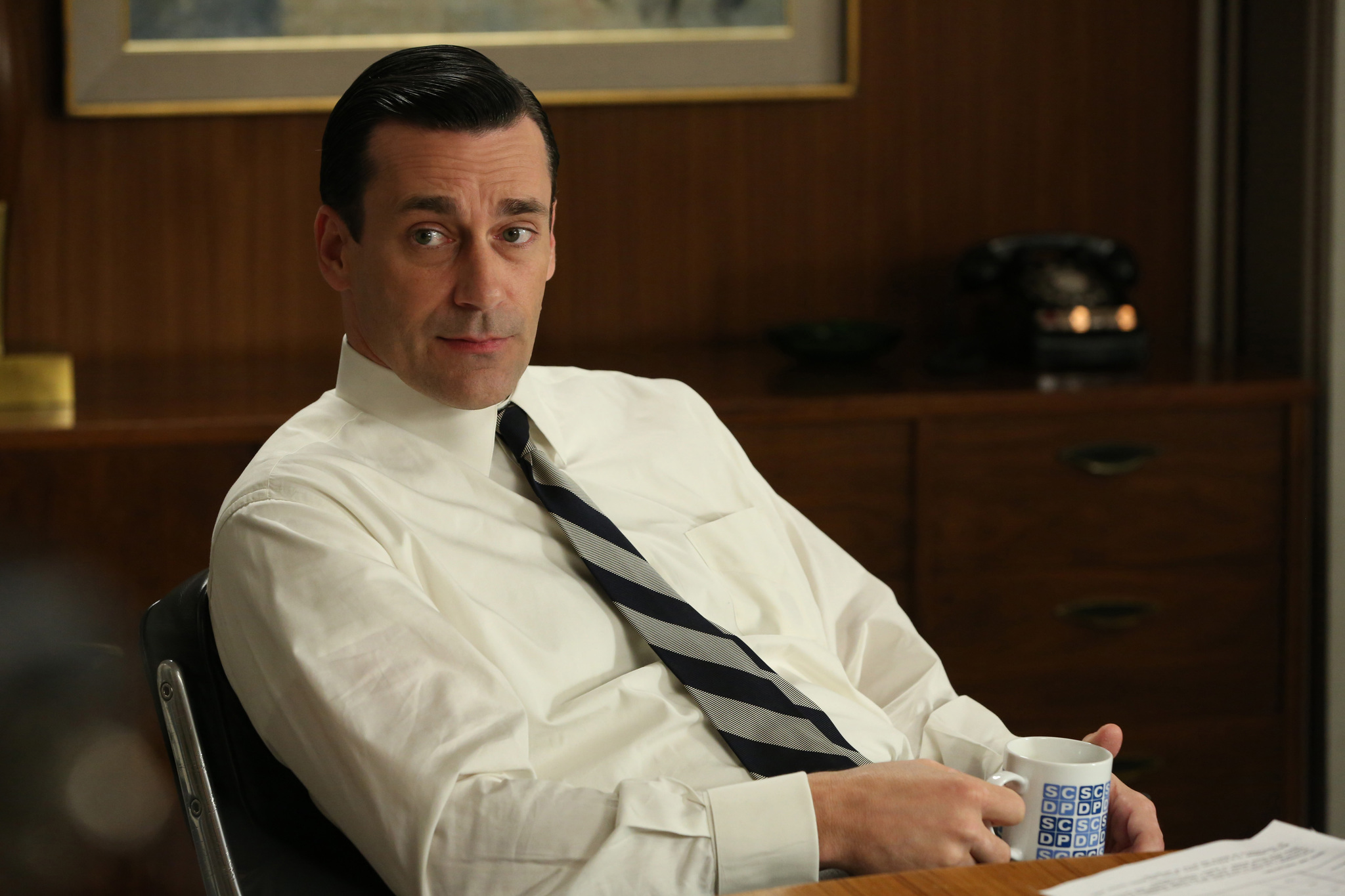 Still of Jon Hamm in MAD MEN. Reklamos vilkai (2007)