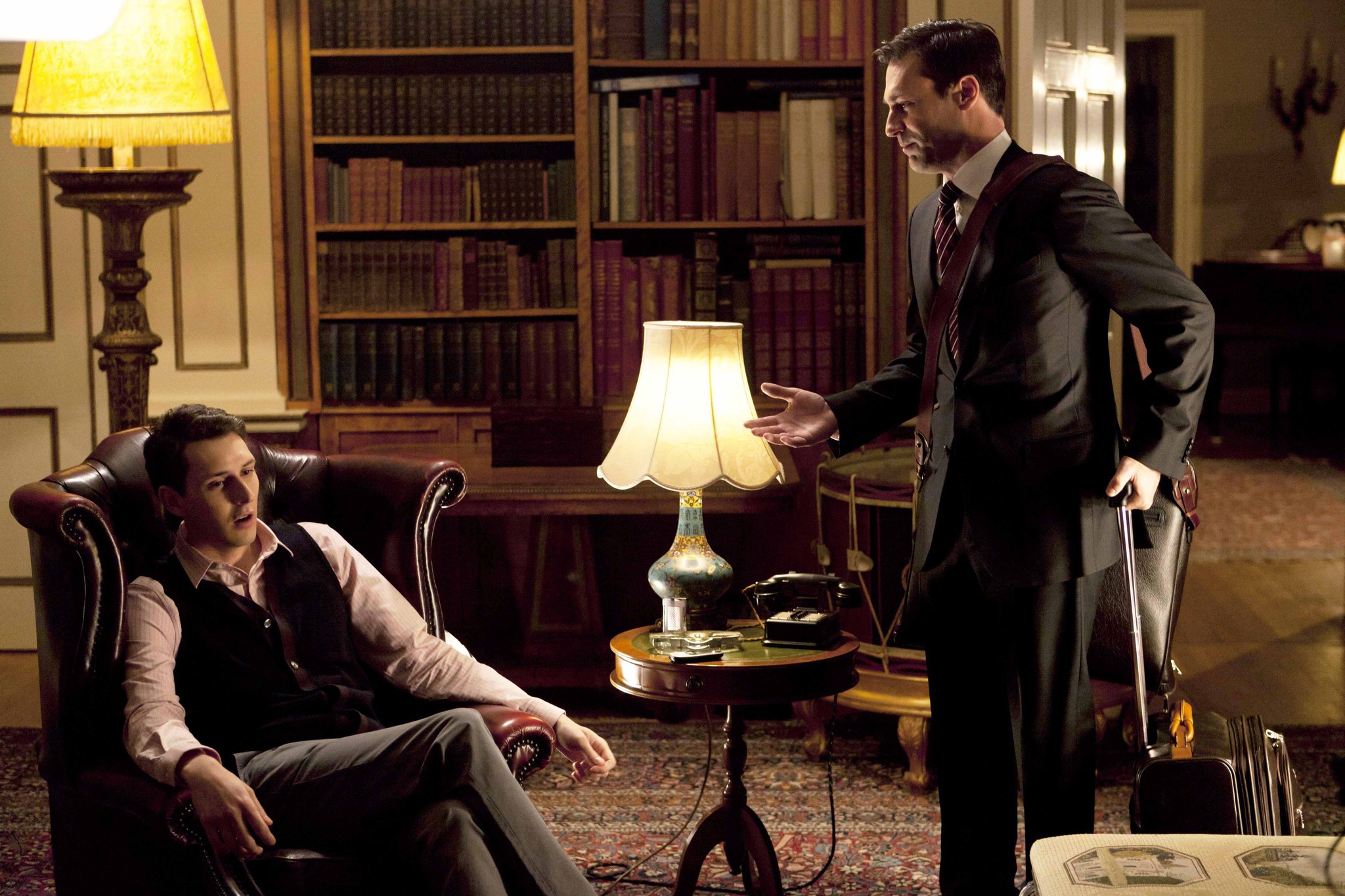 Still of Jon Hamm and Blake Harrison in The Increasingly Poor Decisions of Todd Margaret (2009)