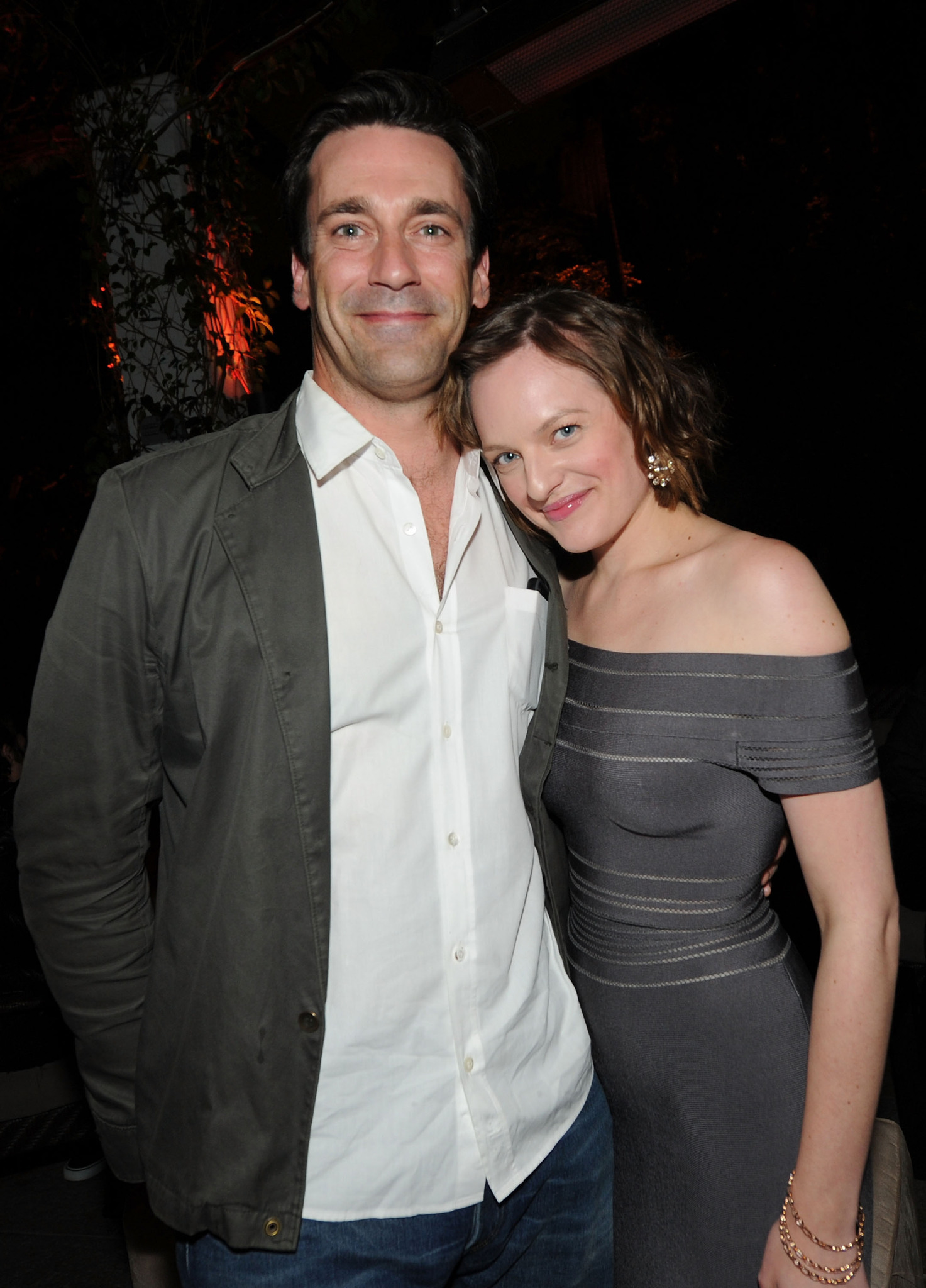 Elisabeth Moss and Jon Hamm