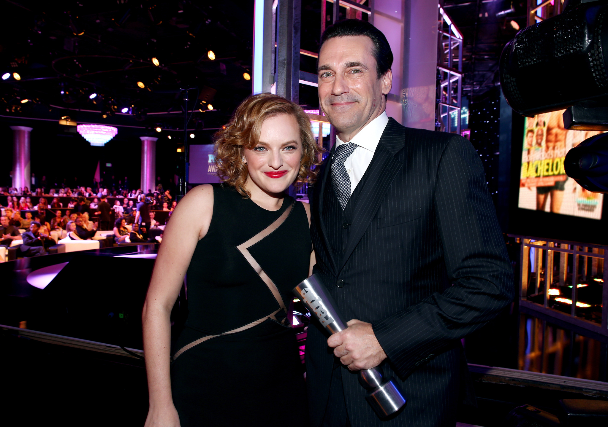 Elisabeth Moss and Jon Hamm