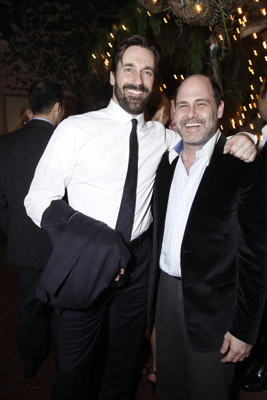 Jon Hamm and Matthew Weiner