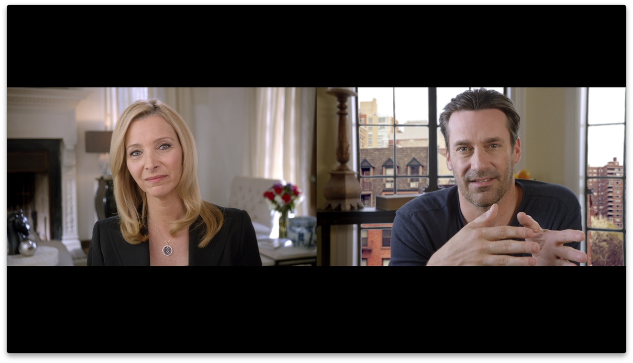 Still of Lisa Kudrow and Jon Hamm in Web Therapy (2011)