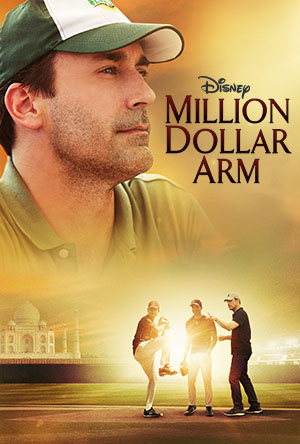 Jon Hamm, Madhur Mittal and Suraj Sharma in Million Dollar Arm (2014)