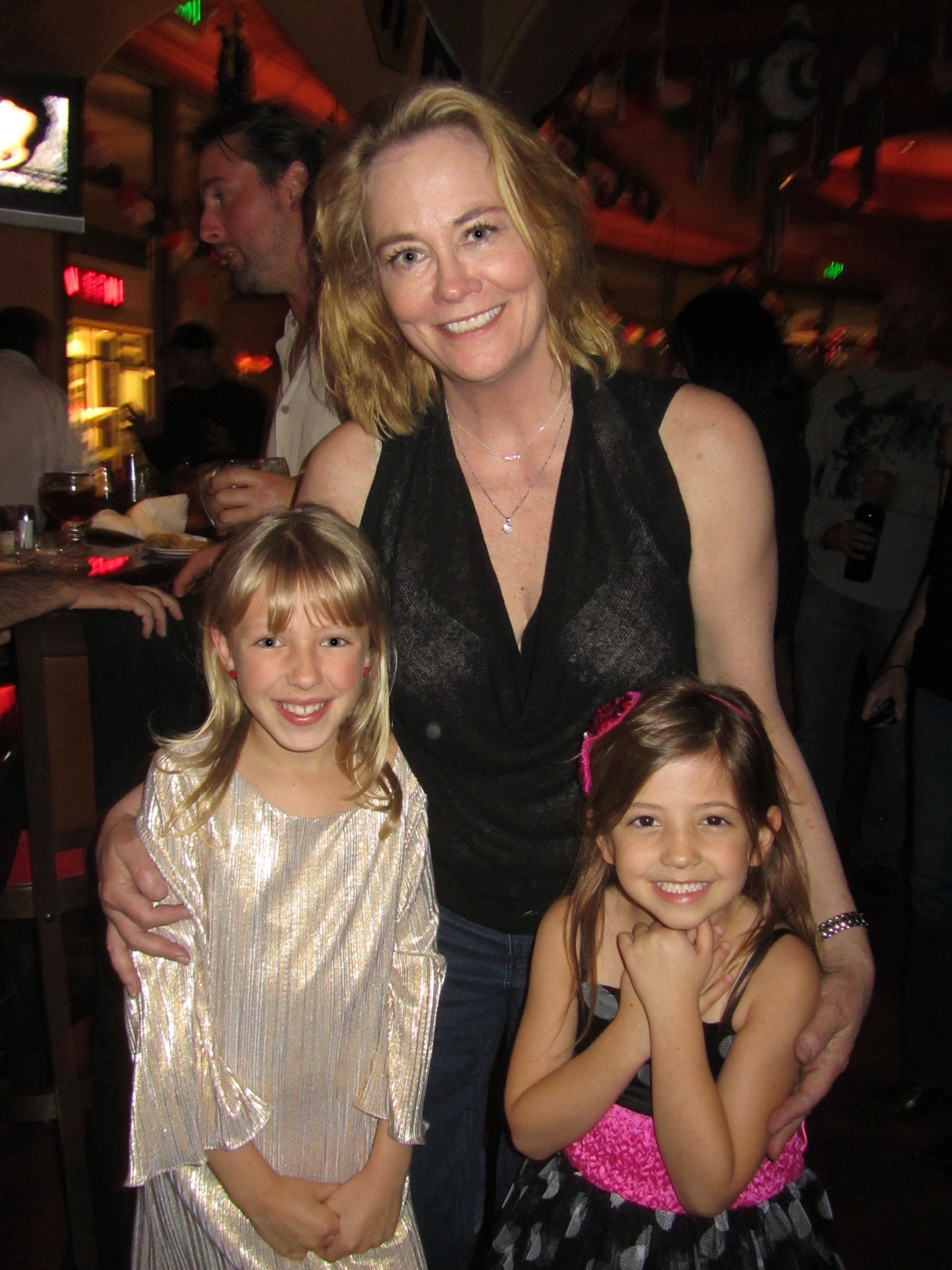 Hazel with Cybill Shepherd and Cassidy Guetersloh at THE CLIENT LIST season one wrap party.