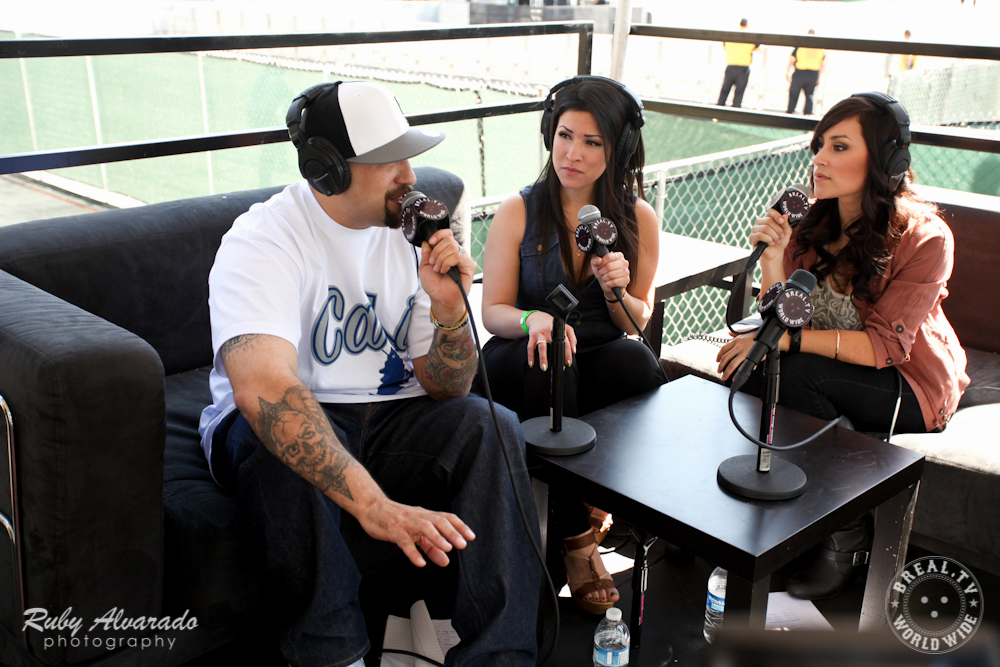 Christy Alvarado - host for www.BReal.tv SmokeOut Fest 2012 with Cypress Hill's BReal