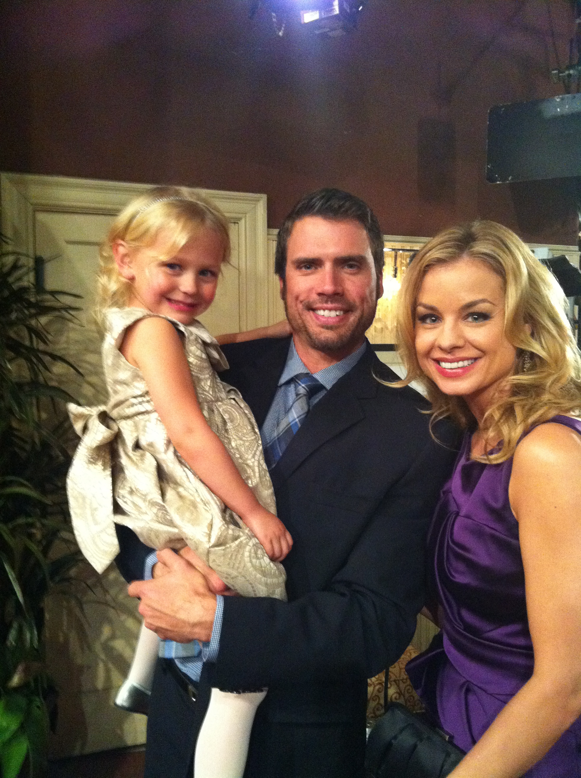 Alyvia Alyn Lind-with Joshua Morrow -The Young and the Restless