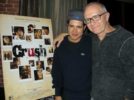 Jorge Diaz and Director Michael J. Saul at a screening of 