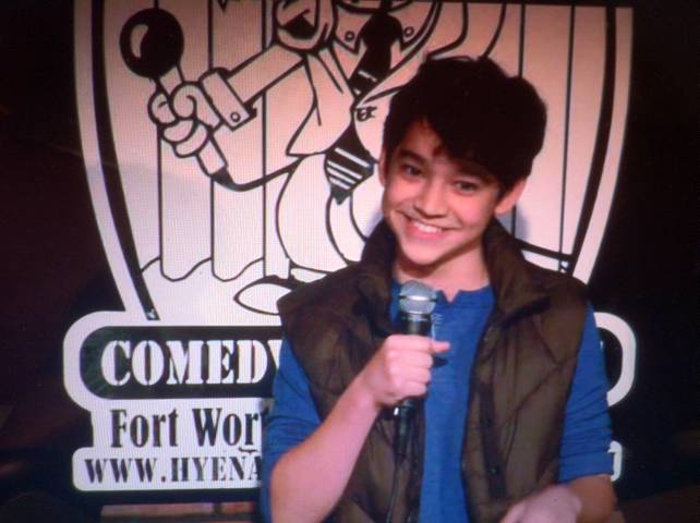 Performing at Hyena's Comedy Club in Dallas, Texas