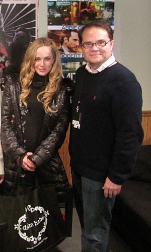 With Julie Berman at Sundance Film Festival 2012