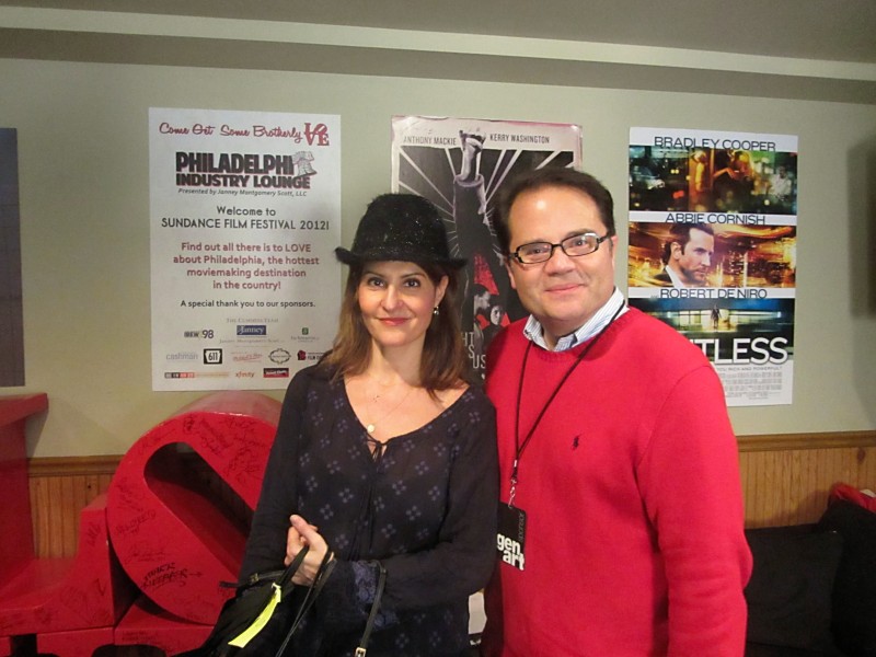 With Nia Vardalos at Sundance Film Festival 2012