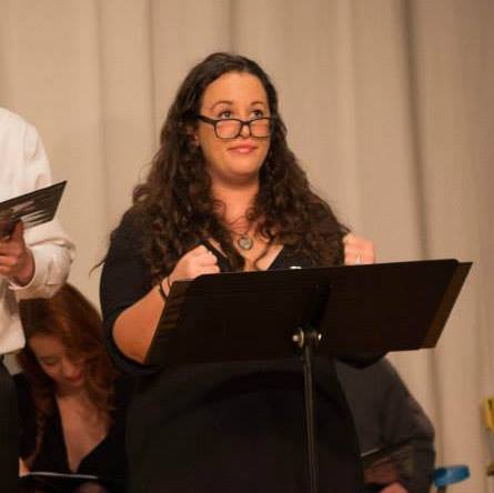 Shara Ashley Zeiger in the staged reading of 