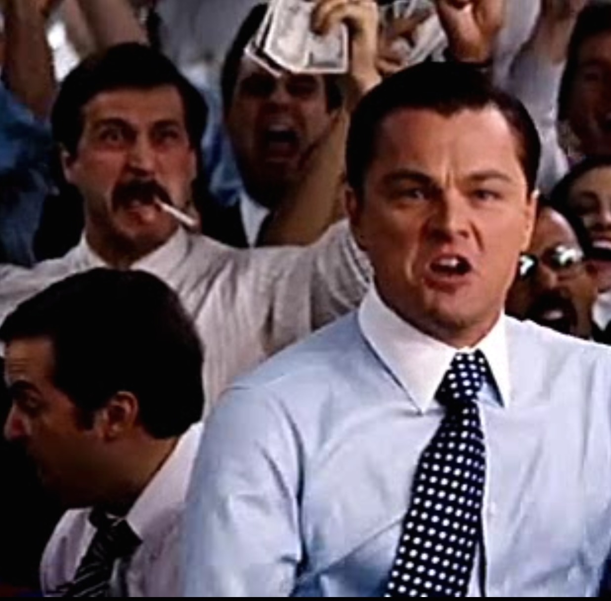 The Wolf of Wall Street Right: Leonardo DiCaprio Left: Jordan B Nice