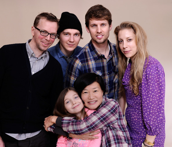 For Ellen photo shoot with co-stars John Heder and Paul Dano. Also pictured is writer/director So Yong Kim with her husband Bradley Rust Gray and producer Jen Gatien.