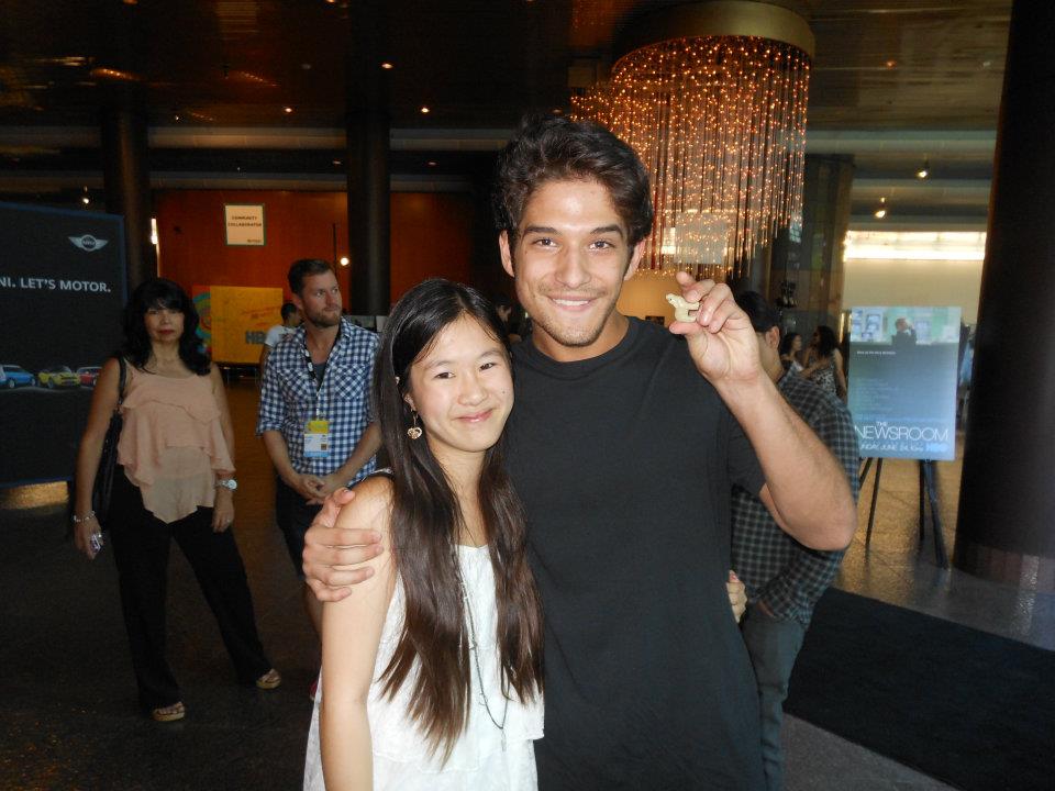 Actress Tina Q. Nguyen and actor/singer Tyler Posey attends the Los Angeles 