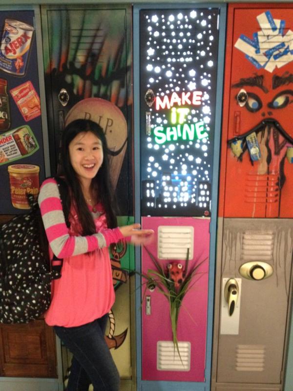 Actress Tina Q. Nguyen on the set of Nickelodeon's 