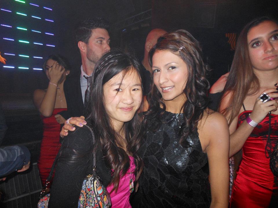 Tina Q Nguyen and actress/singer Tinsel Korey at the Youth Rocks Awards 2011 at Avalon Hollywood.