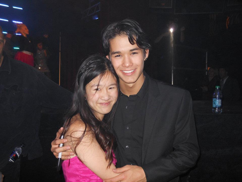 Tina Q Nguyen and actor/singer Booboo Stewart at the Youth Rocks Awards 2011 at Avalon Hollywood.