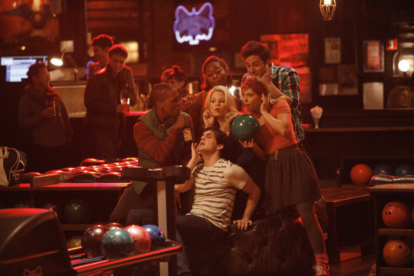 Still of Wesley Taylor, Megan Hilty, Phillip Spaeth, Savannah Wise and Jenny Laroche in Smash (2012)