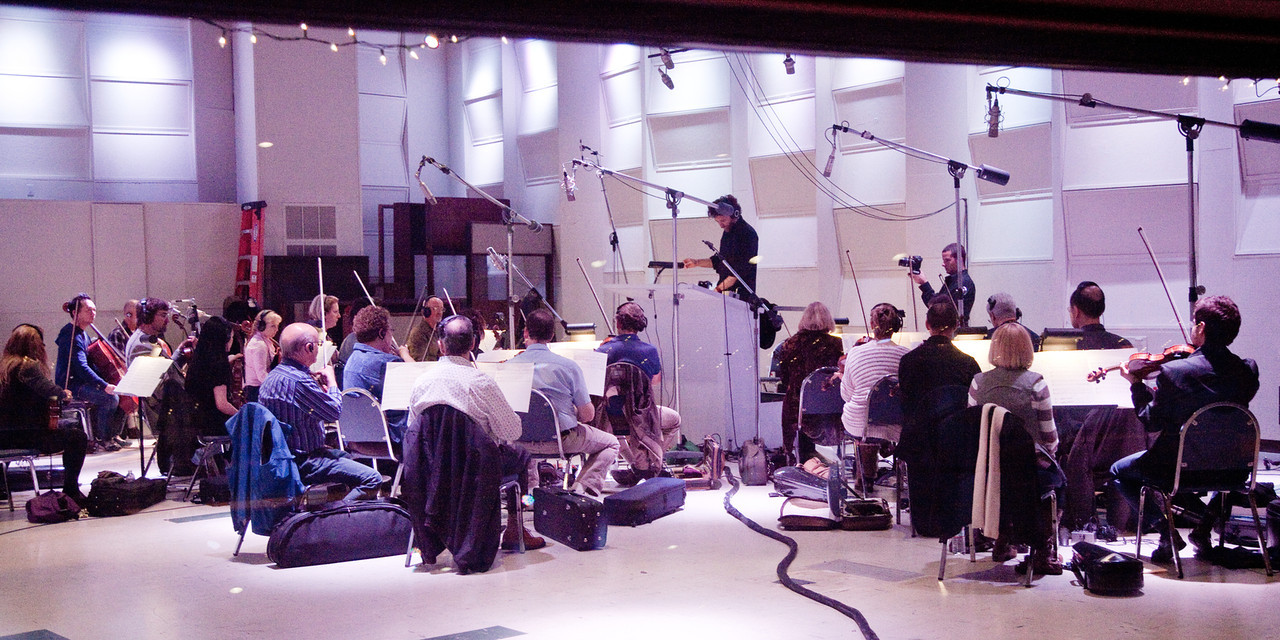 Recording session at Eastwest Studios, Los Angeles