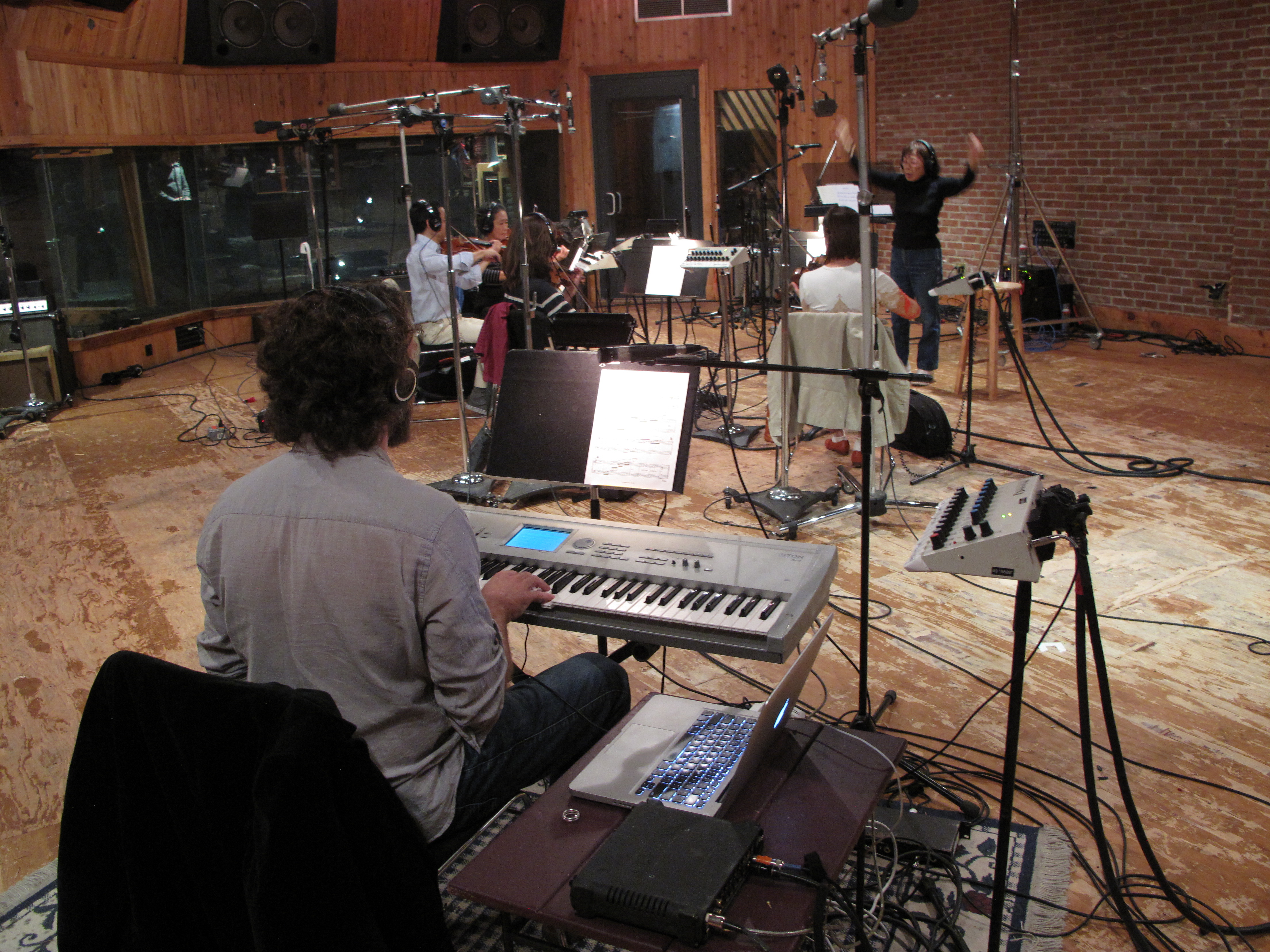 Recording at MSR Studios, New York with Toshiko Akiyoshi